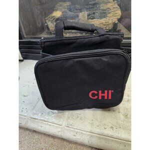 CHI Hair Care Travel Hang Accessory Bag Pocket Holder Collapsible Salon Black